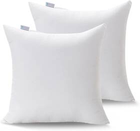 Acanva 810012522427 2 Pack Square Throw Inserts For Sofa Bed Couch Soft Polyester Micro