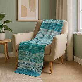 Asb735 Addison Rugs 744110487916 Premium Machine Washable Sky 50 Inch X 70 Sherpa Throw Blanket