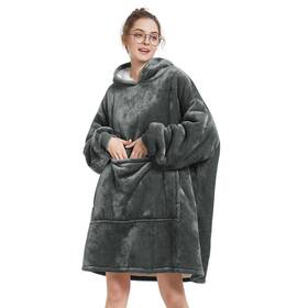 Aemilas 774388287956 Cozy Sherpa Blanket Hoodie For Men - Warm Hooded Sweatshirt With Pocket