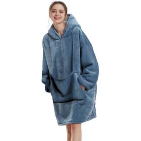 Tr001 Aemilas Wearable Blanket Hoodie - Sherpa Sweatshirt As Gifts For Women