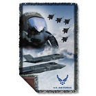 Air Force Pilot Woven Throw White One Size Fits All 887806413711