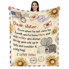 Ajiiusv 649762097707 To Sister Gifts Sunflower Throw Blanket Christmas For Si