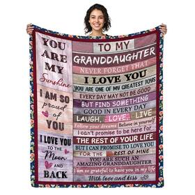 Ajiiusv 752574787329 Granddaughter Gifts From Grandma Grandpa Birthday Throw Blan