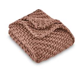 Allswell 600143706320 Weighted Knit Throw Blanket 20 Lb Even Weight Distribution Savannah