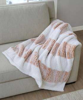 Alpine 022164286007 Valley Cozy Sherpa Throw 50 Inch X 60 Grey Plaid And Beige