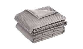 Su001 Amazonbasics Amazon Basics All-season Cotton Weighted Blanket 12 Pound 48 X 72 Inch Dkgray