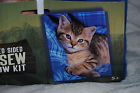 American Heritage Collection No Sew Cat Kitten Blanket Kit Double Sided New 087918062191