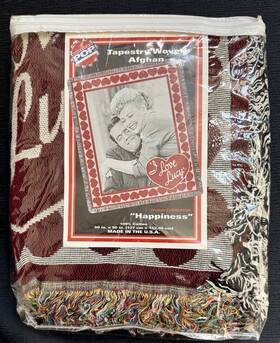 Luc003thr American Pop New With Tag I Love Lucy Inch Happiness Tapestry Afghan Throw By