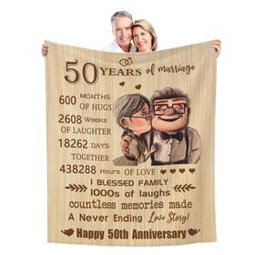 Antonia Bellamy 689171214678 50th Anniversary Blanket Gifts - Gift For Wedding Golden 5 Antonia Bellamy 689171214678 50th Anniversary Blanket Gifts - Gift For Wedding Golden 5