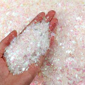 Hs-aoriher-1169 Aoriher Christmas Glitter Snow Metallic Fake For Crafts Foil Confetti Flake