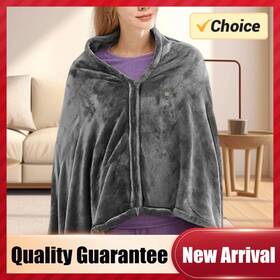 Apwikoger 313039824845 Usb Electric Heated Blanket 3 Heating Levels Fleece Wearable Heat