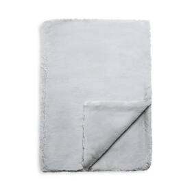 H2694 Aqua 197900498096 Cool Grey Big Rabbit Double Sided Faux Fur Throw Blanket 50 Inch X 70