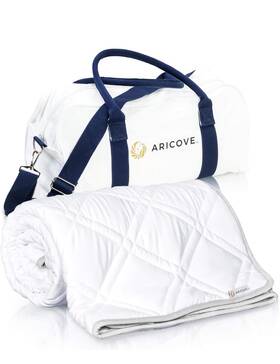 Aricove 369998124879 Cooling Weighted Blanket 15 Lbs Twin Size For Adults Luxury Heavy