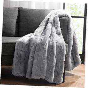 Arkwright Llc 764950219256 Luxury Faux Fur Blanket - Ultra Soft Plush And Fuzzy Minky Couture Throw In