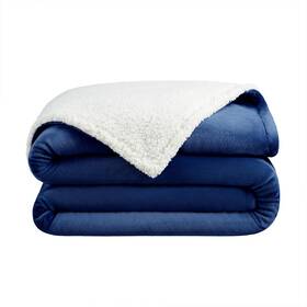 P-th-pf-5060-nv Arkwright Llc Sherpa Fleece Throw Blanket - Plush Fluffy Warm Reversible Soft She