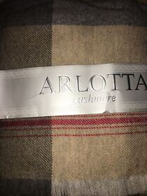 Arlotta Home 30% Cashmere 70% Wool Blend Tan Throw Blanket Nwt 365