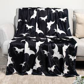 Artlunar 774113049347 Best Bat Pattern Throw Blanket Halloween Themed Horror Soft Flannel For