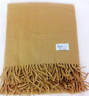 As-cam Lands Downunder Camel Brown Assiro Solid Throw Italian 859554003377