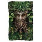 As121-bkt1-0 Trevco Anne Stokes Oak Blanket White In 887806955761