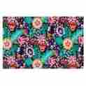As3004afm01 Inhouse Agnes Schugardt Folk Meadow Purple Teal Decorative Doormat 24 X 36in 784682770818
