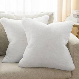 Ashler-1 445003871883 Ultra Soft Throw Pillows Case Faux Rabbit Fur Luxury Warm Plush Decorativ