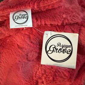 56-108 Aspyn Grove Minky Blanket Throw Bright Pink Luxurious Softness 42x60 Inch Washable