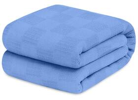 Avalon Bedding 717995759836 100% Cotton Blankets King Size Thermal Blanket 108x90 - Perfect