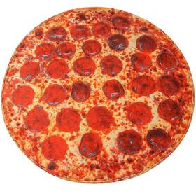 Avisiatree 610840378551 Pepperoni Pizza Throw Blanket Funny Food Gift For Adults Kids Ultra Soft Large