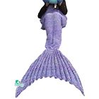 B01h1opfpm Christmas Soft Mermaid Tail Blanket Handmade Living Room 712243459759