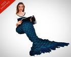 B01lmykgew Ibaby888 Handmade Knitted Mermaid 0608307988665