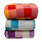 B042a Lcm Home Fashions Luxury Checkered Microplush Blanket