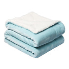 B06y291m1y Newshone Sherpa Throw Blanket Twin Size Reversible Fuzzy 747100008382