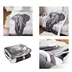 Ba701c2bb4tw Elephant Sherpa Throws Twin Blanket Animal Bedding Reversible Size Fuzzy