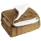 Ba701c2ce4th Sherpa Throws Throw Blanket Camel Size Bedding Fleece Reversible For Ba701c2ce4th Sherpa Throws Throw Blanket Camel Size Bedding Fleece Reversible For