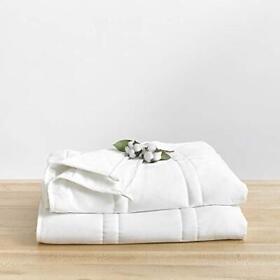 Baloo 15lb 100% Cotton Weighted Blanket For Cool And Breathable Sleep