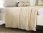 Bamah1820-15-beige Cottontex All Cotton Knit Throw For Sofa Classic 707242918291