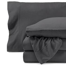Bare Home 643665956680 Super Soft Fleece Sheet Set - King Size Extra Plush Polar