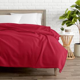 Bare Home 812228031359 Lot Of 50 Polar Fleece Blanket Twin/twin Xl Red Sold As Is