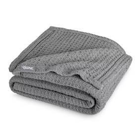 90586780 Bare Home Grey Twin/twin Xl Cotton Waffle Blanket By