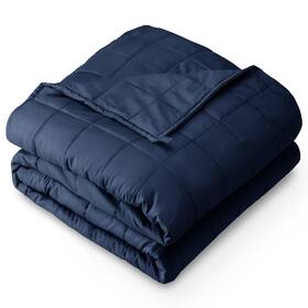 B0cjh56gbg Bare Home Weighted Blanket Full/queen 15lb 48 Inch X72 Adult Cotton Glass Beads Dark