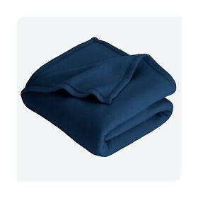 Bare Home Polar Fleece Bed Blanket King Dark Blue