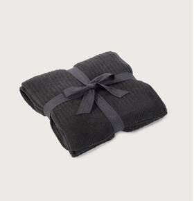 B463 Barefoot Dreams 808460463416 Cozychic Lite Ribbed Throw 54 Inch X72 Style Carbon