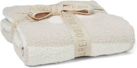 Bdbcc22201 Barefoot Dreams Cozychic Cuddle Receiving Blanket One Size Cream/stone