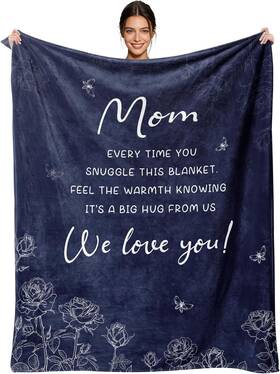 Batantec01 744110313369 Gifts For Mom Mothers Day Blanket Custom Flannel Blankets Personalized