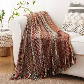 21865 Battilo Home Boho Throw Blanket Rust Red Blankets For Couch Bed Sofa