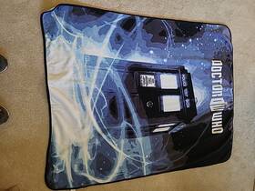 Bbc 065443574112 Doctor Who Dr Police Call Box Tardis Gallifrey Plush Fleece Throw Blanket Tv