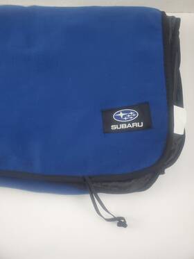 157187 Beantown Blankets Subaru Logo Cold Weather Blanket By Black Trim And Underside