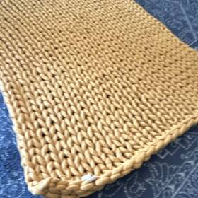 164276 Bearaby Cotton Napper Weighted Blanket 10 Lb Organic Knit 40x64 Inch Rare