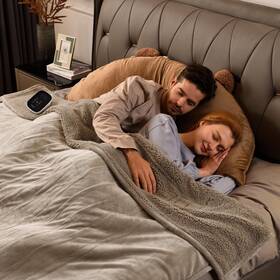 Bearhug 973497694998 Electric Blanket Full Size 77 Inch X 84 Velvet And Sherpa Heated 10 Heat