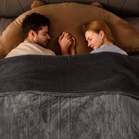 Bhebgs-g1090 Bearhug Heated Blanket King Size 100 Inch X 90 Dual Controller Electric Weighted